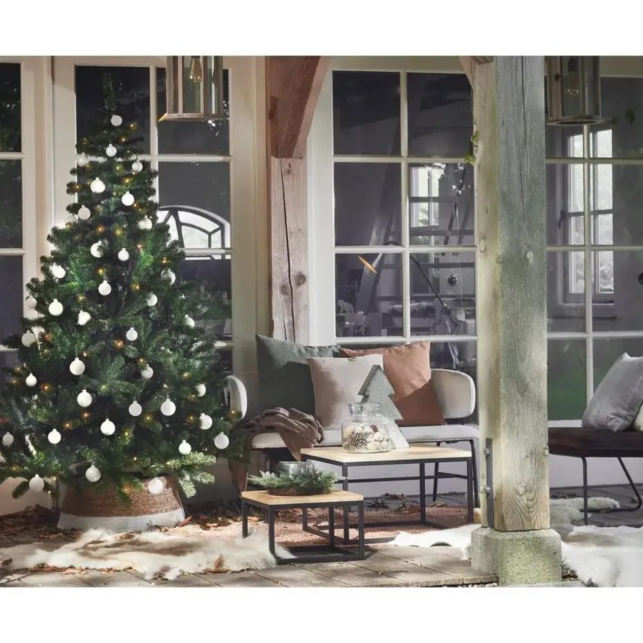 Mica Decorations Kerstboomrok H26 x Ø58 cm Zeegras Gebroken Wit