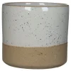 Mica Decorations Lago Bloempot - H18 x Ø20,5 cm - Wit