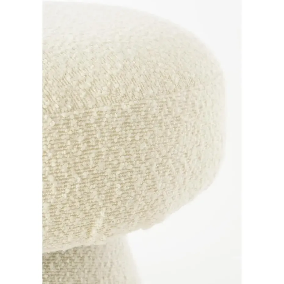 Mica Decorations Poef - H46 x Ø49 cm - Off White