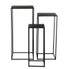 Mica Decorations Quinty Bijzettafel - Set van 3 - Zwart