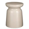 Mica Decorations Stage Bijzettafel - H45 x Ø35 cm - Cement - Beige