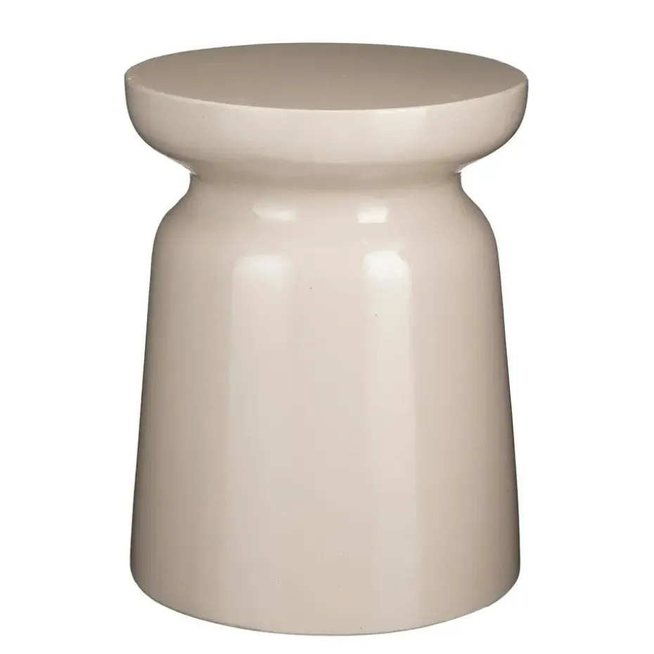 Mica Decorations Stage Bijzettafel - H45 x Ø35 cm - Cement - Beige