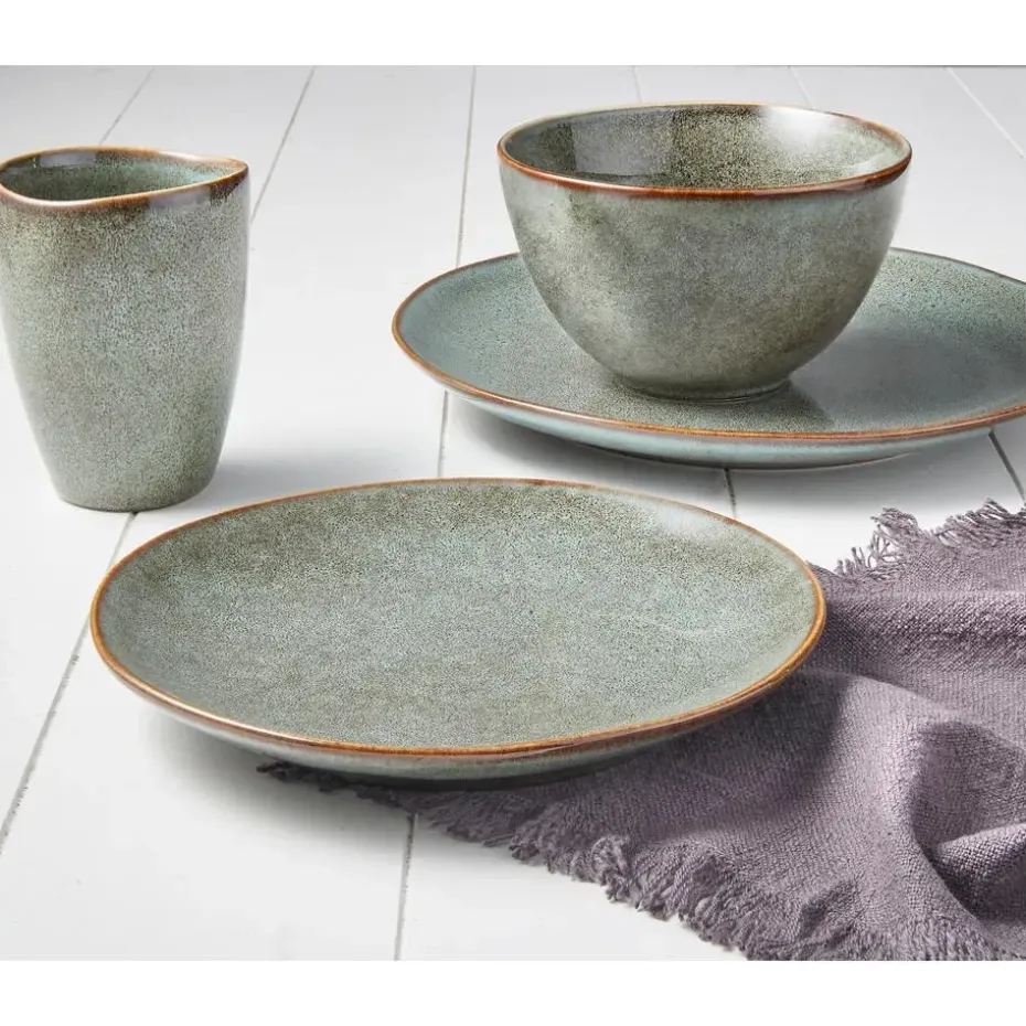 Mica Decorations Tabo Serviesset 4 persoons Keramiek Groen