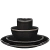 Mica Decorations Tabo Serviesset 4 persoons Keramiek Zwart