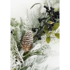 Mica Decorations Vesper Guirlande - L180 x B15 x H10 cm - Groen, Zwart
