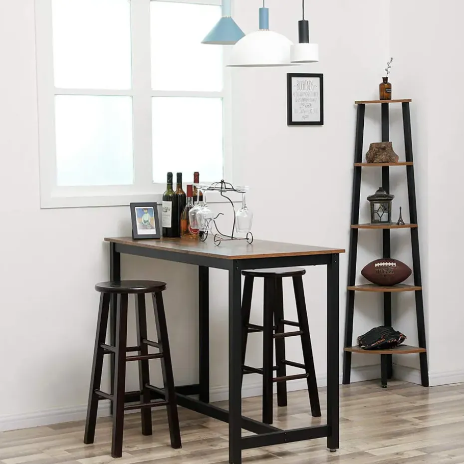 Middelhoge bartafel - vintage - 120x90x60 cm - vintage bruin