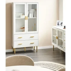 MILORA - Buffetkast - Wit - MDF
