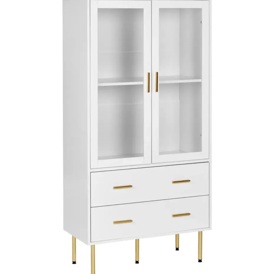MILORA - Buffetkast - Wit - MDF
