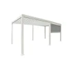 Mirador pull down zijscherm 4M windscherm wit