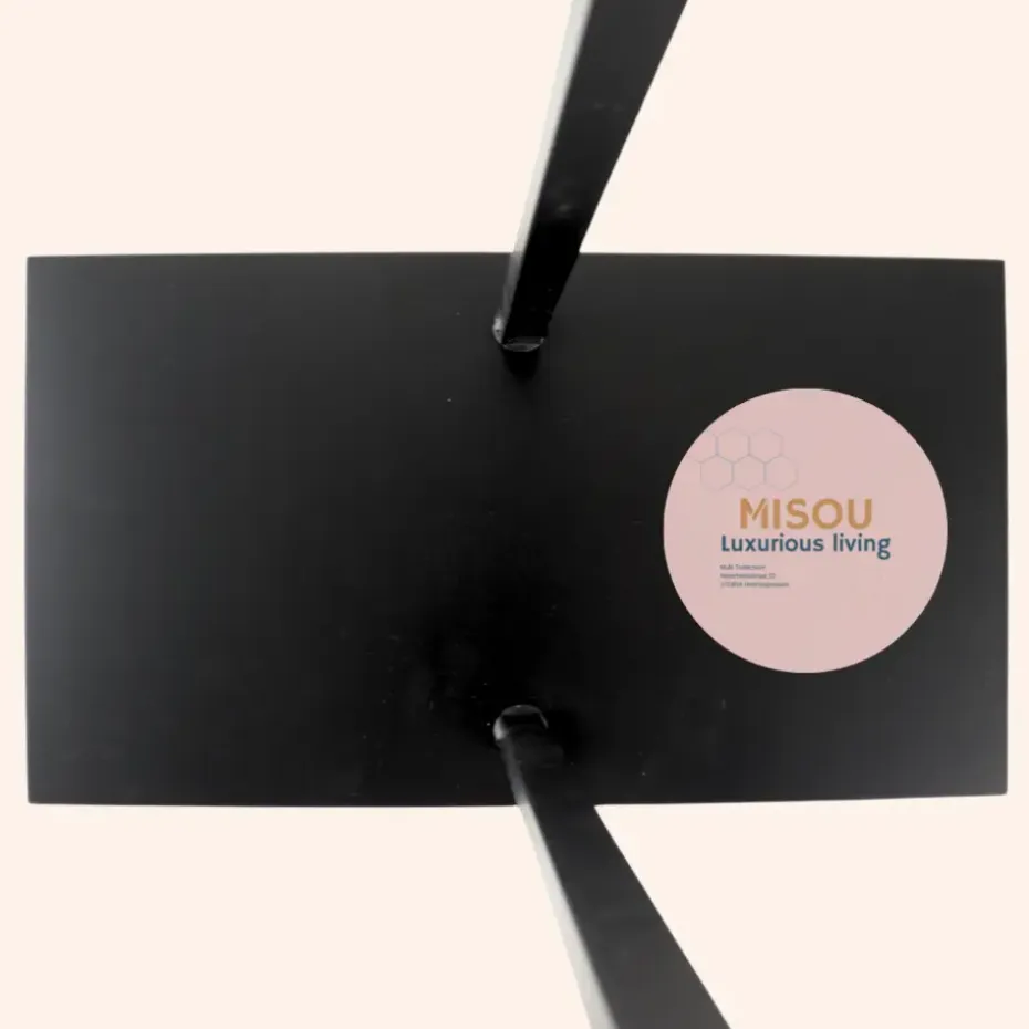 MISOU Dressboy Kledingstandaard Kledinghouder Zwart 114 cm Bamboe en metaal