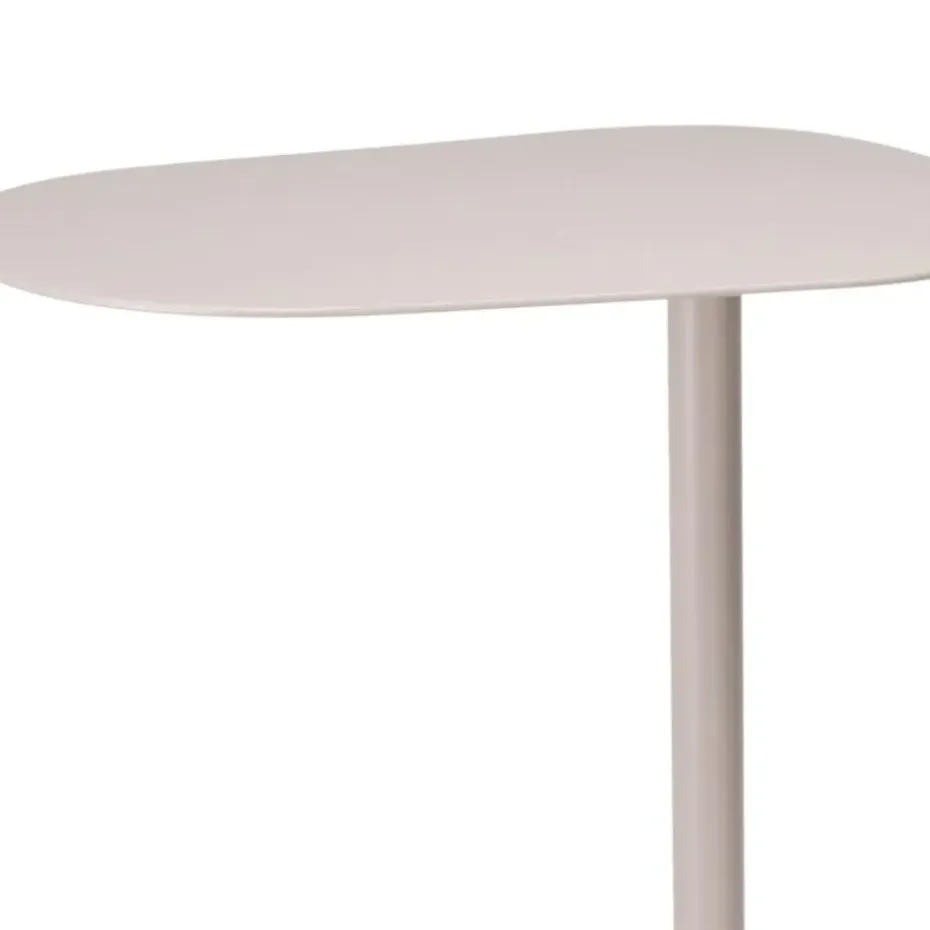 MISOU Organische Bijzettafel op Voet - Beige