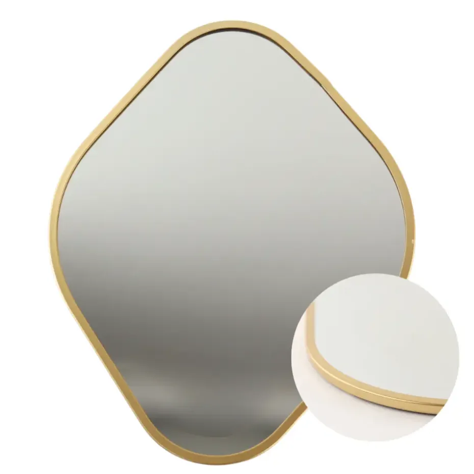 MISOU Spiegel Organische Vorm Goud 25x34cm