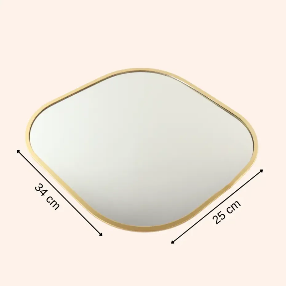 MISOU Spiegel Organische Vorm Goud 25x34cm