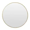 MISOU Spiegel Rond Goud Glas Wandspiegel Diameter 55cm Accessoires