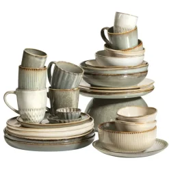 Mok Bodhi met oor - beige - stoneware - Ø9 cm