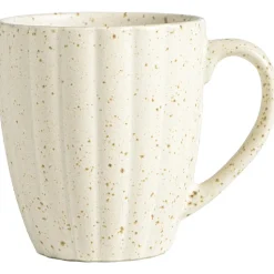 Mok met oor Flora naturel stoneware