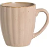 Mok met oor Flora roze stoneware