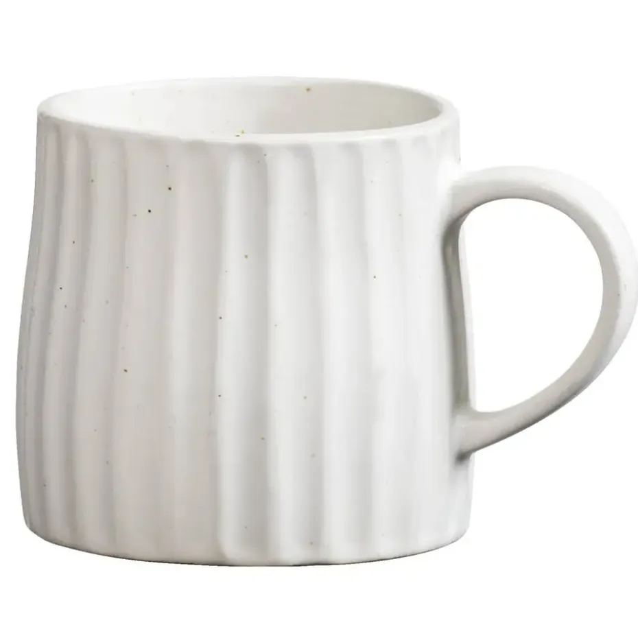 Mok met oor Mila - crème - stoneware - 340 ml