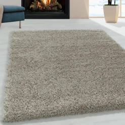 Monaco Soft Shaggy Hoogpolig Vloerkleed Beige - 300x400 CM