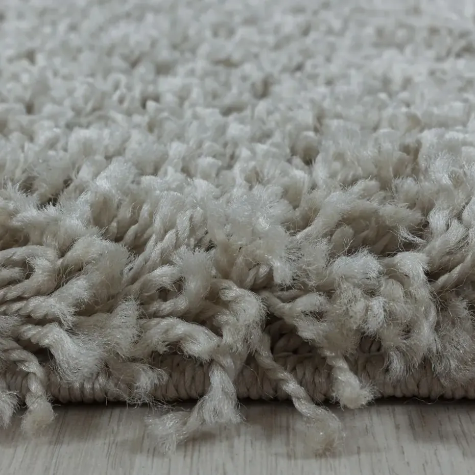 Monaco Soft Shaggy Hoogpolig Vloerkleed Beige - 300x400 CM
