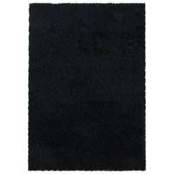 Monaco Soft Shaggy Hoogpolig Vloerkleed Black - 160x230 CM