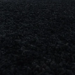 Monaco Soft Shaggy Hoogpolig Vloerkleed Black - 140x200 CM