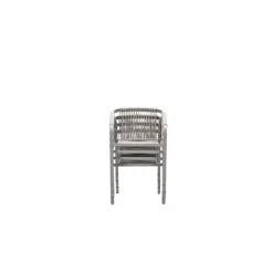 Monti dining fauteuil - taupe - rope grey sand - valley sand
