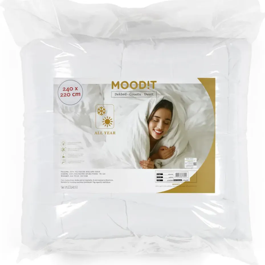 Moodit Dekbed Winston - Lits Jumeaux - 240 x 220 cm - Polyestervulling