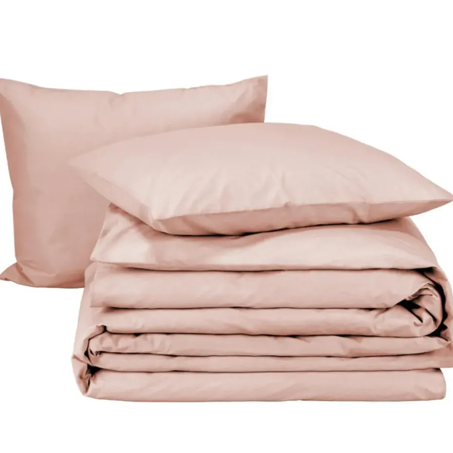 Moodit Dekbedovertrek Basil Pearl Pink - Lits Jumeaux - 240 x 220 cm - Katoen