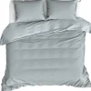 Moodit Dekbedovertrek Basil Stone Blue - Lits Jumeaux - 240 x 220 cm - Katoen