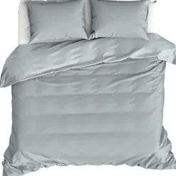 Moodit Dekbedovertrek Basil Stone Blue - Lits Jumeaux - 240 x 220 cm - Katoen