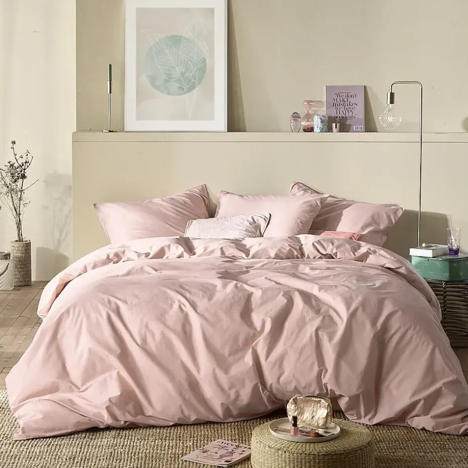 Moodit Dekbedovertrek Basil Pearl Pink - Tweepersoons - 200 x 220 cm - Katoen