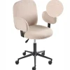 MORAGA - Bureaustoel - Beige - Bouclé