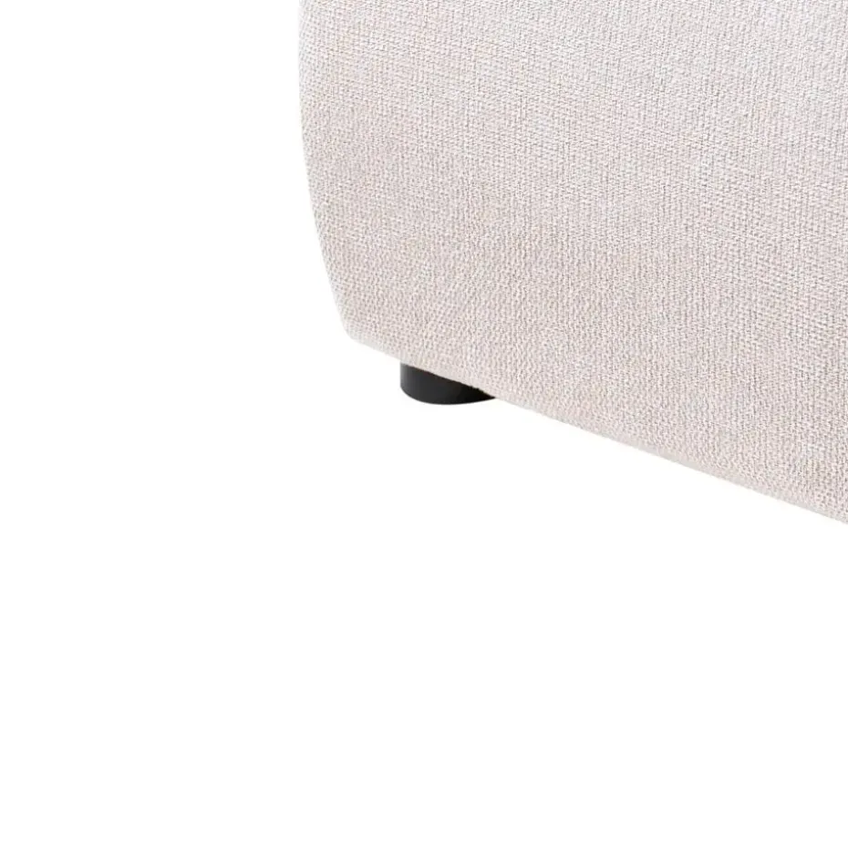 MOUZON - Bed met opbergruimte - Lichtbeige - 140 x 200 cm - Stof