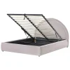 MOUZON - Bed met opbergruimte - Beige - 140 x 200 cm - Stof