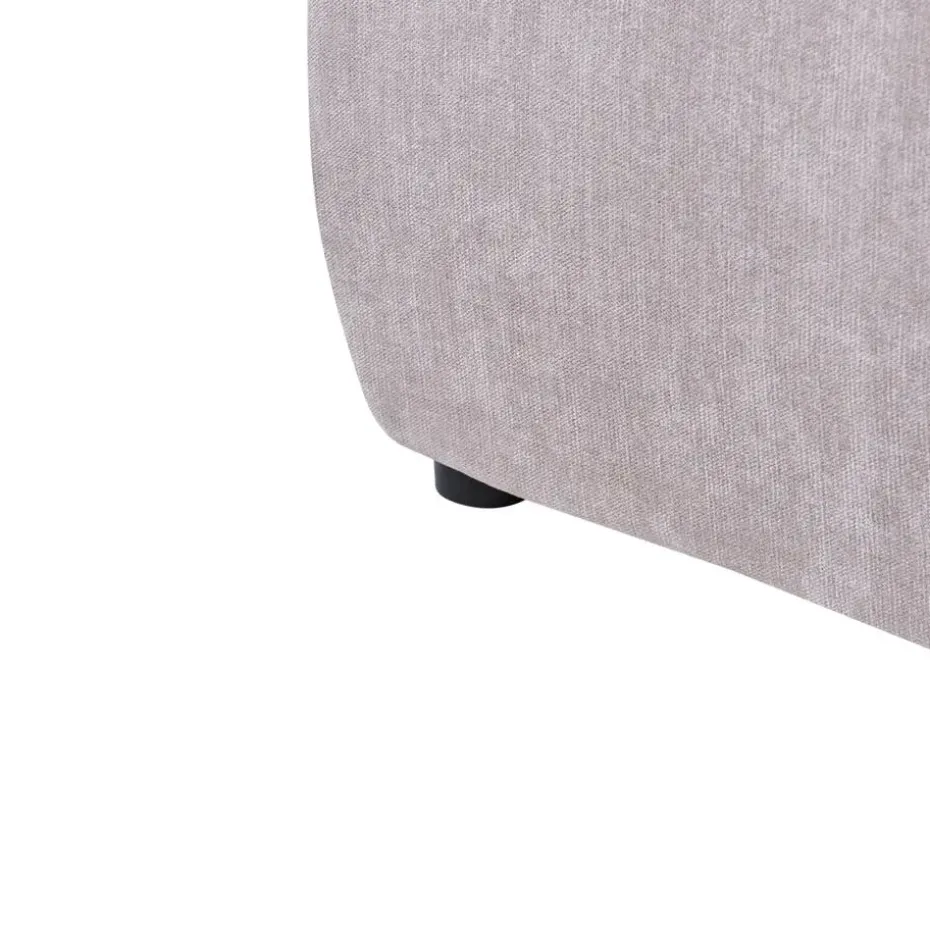 MOUZON - Bed met opbergruimte - Beige - 140 x 200 cm - Stof
