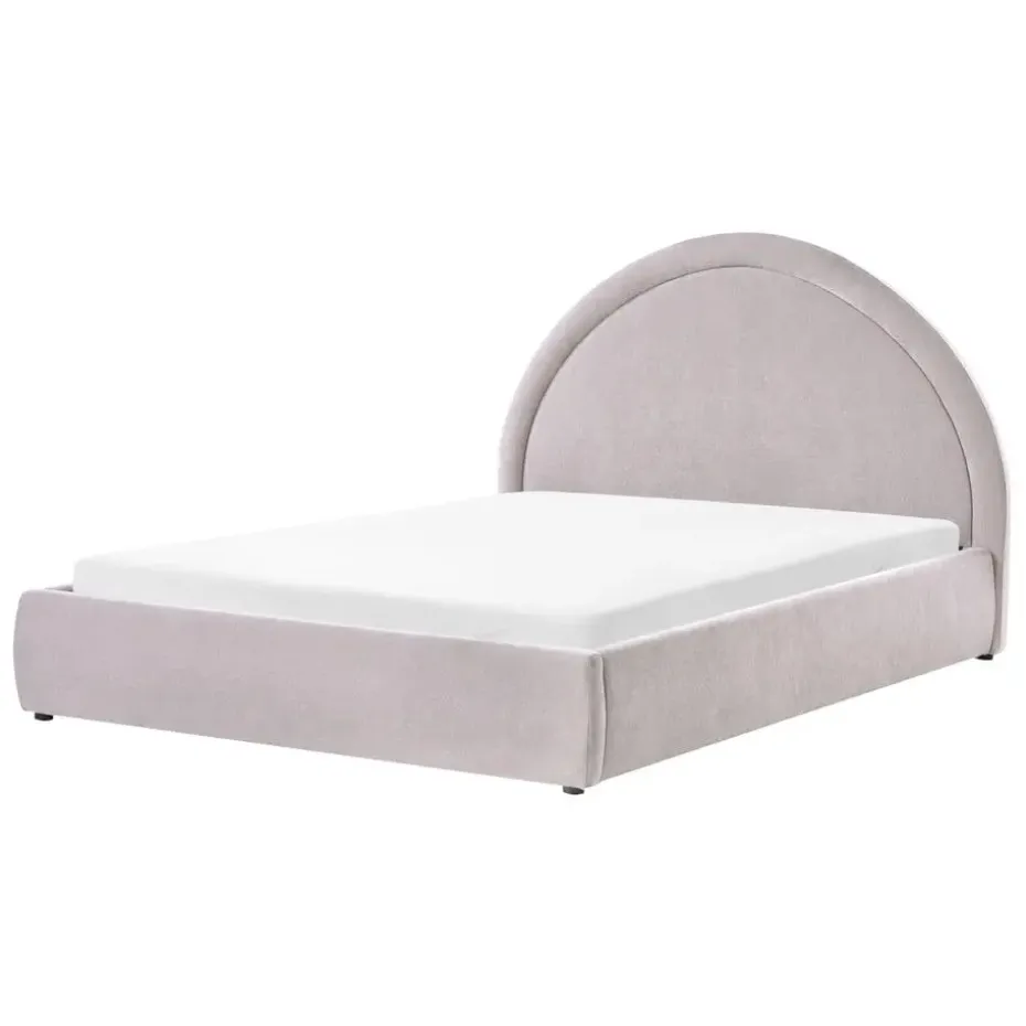 MOUZON - Bed met opbergruimte - Beige - 140 x 200 cm - Stof