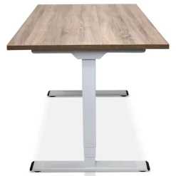 MRC COMFORT elektrisch ARBO zit-sta bureau - 160x80cm - wit - midden eiken