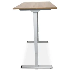 MRC COMFORT elektrisch ARBO zit-sta bureau - 160x80cm - wit - midden eiken