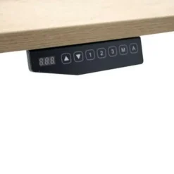 MRC COMFORT elektrisch zit sta bureau - 120x80 - robuust eiken