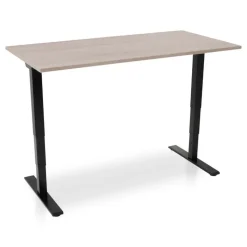 MRC COMFORT Set - Zit-sta bureau + stoel - 160x80 - midden eiken
