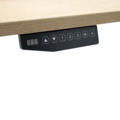 MRC COMFORT Set - Zit-sta bureau + stoel - 160x80 - midden eiken