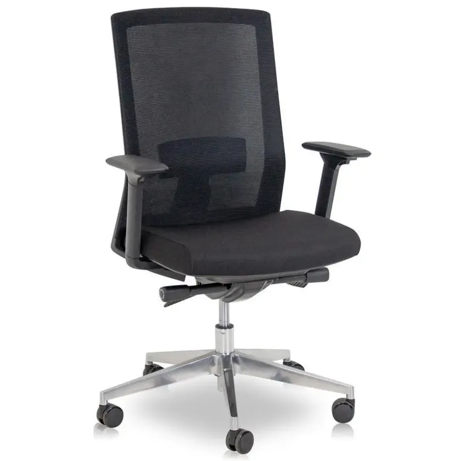MRC COMFORT Set - Zit-sta bureau + stoel - 160x80 - midden eiken