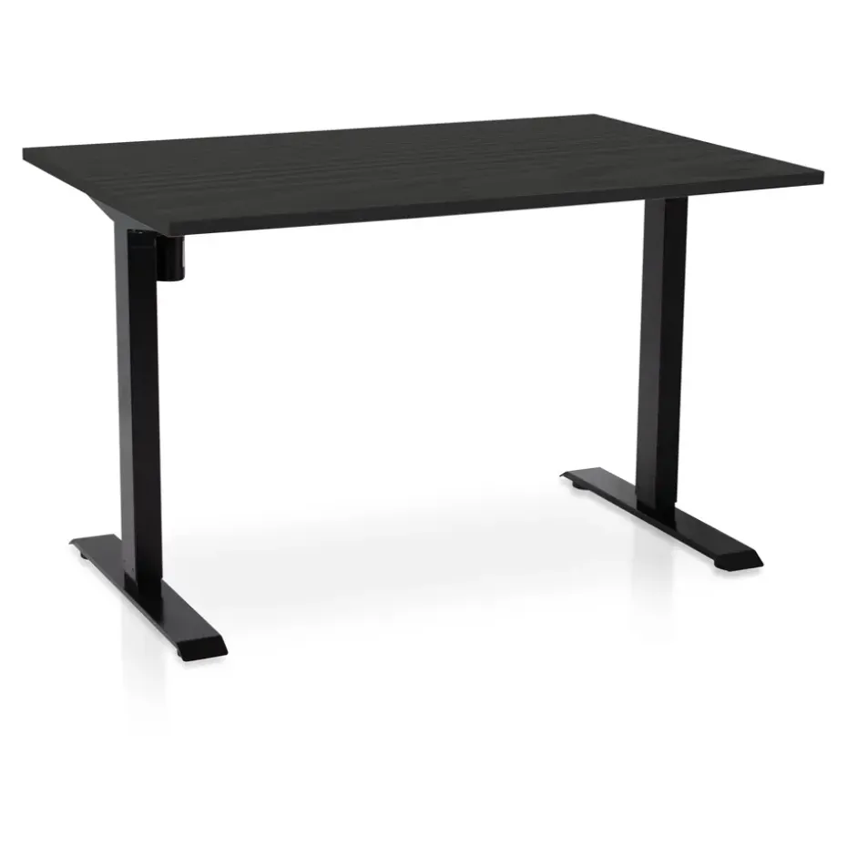 MRC EASY elektrisch ARBO zit-sta bureau - 120x80cm - zwart - zwart eiken