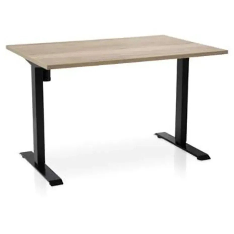 MRC EASY elektrisch ARBO zit-sta bureau - 140x80 cm - robuust eiken