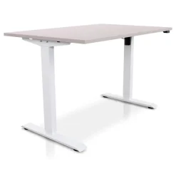 MRC EASY Zit-Sta Bureau – Elektrisch Verstelbaar – 140x80 cm – Blad Sand Grey