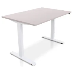 MRC EASY Zit-Sta Bureau – Elektrisch Verstelbaar – 140x80 cm – Blad Sand Grey