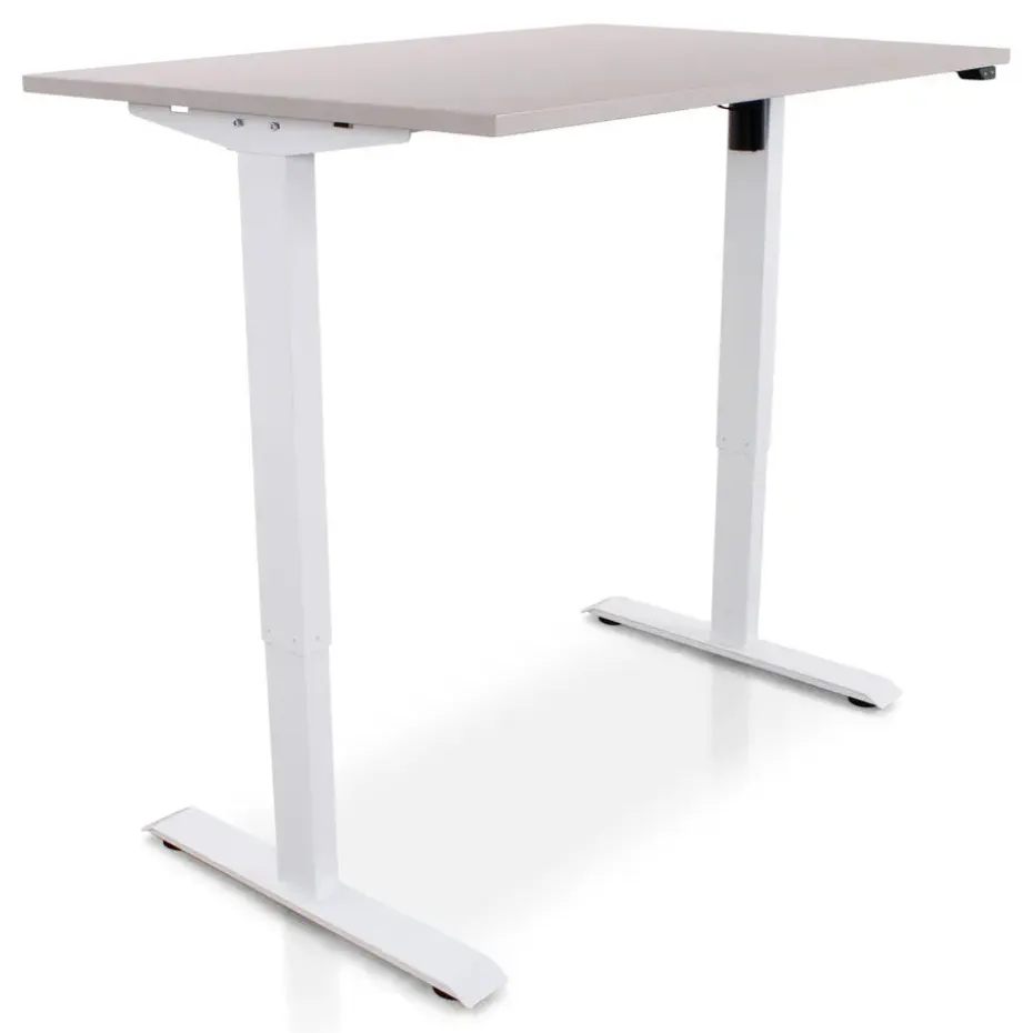 MRC EASY Zit-Sta Bureau – Elektrisch Verstelbaar – 140x80 cm – Blad Sand Grey