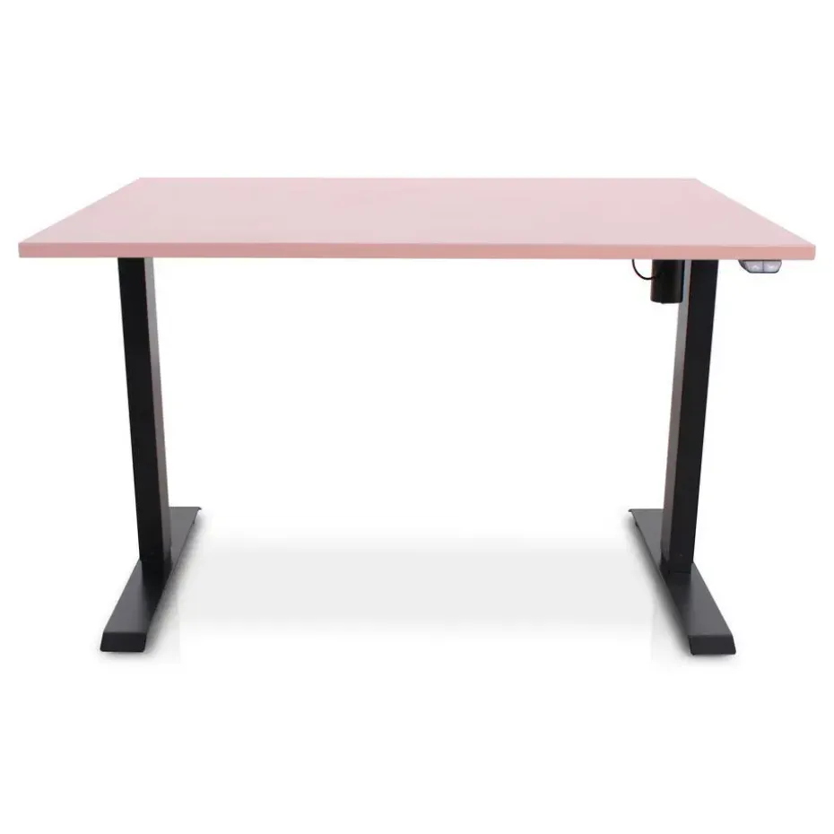 MRC EASY Zit-Sta Bureau – Elektrisch Verstelbaar – 140x80 cm – Blad Dusty Rose