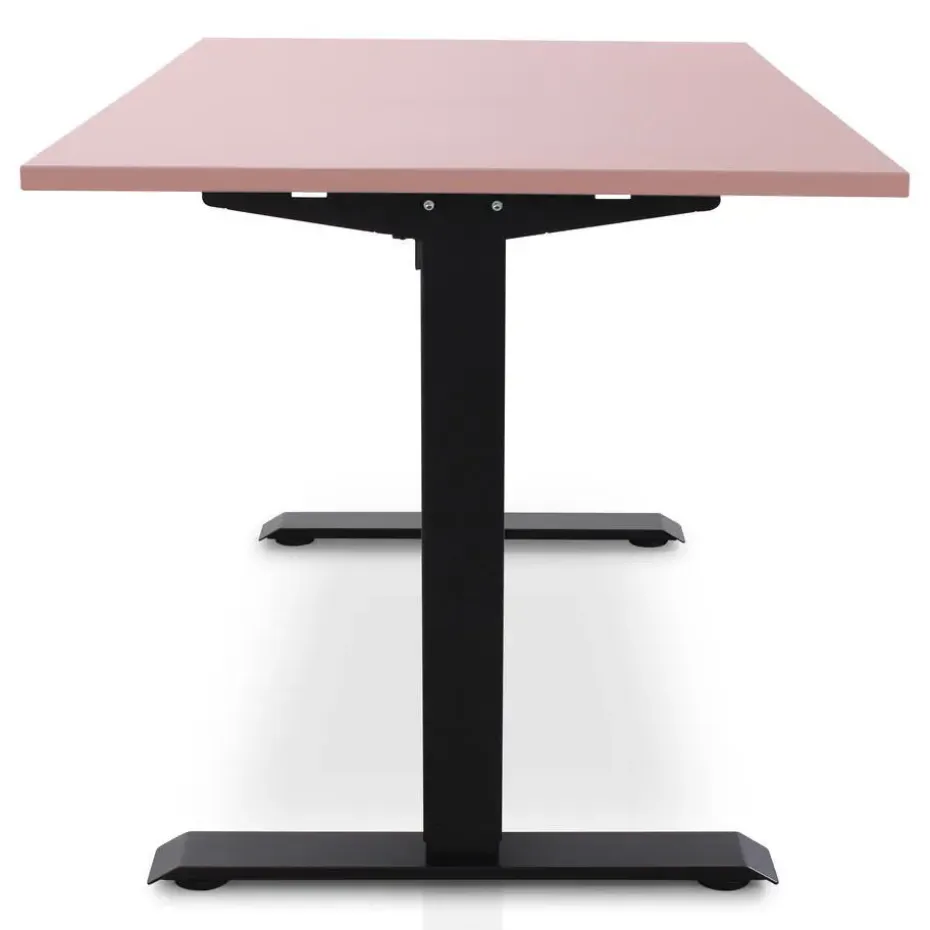 MRC EASY Zit-Sta Bureau – Elektrisch Verstelbaar – 140x80 cm – Blad Dusty Rose